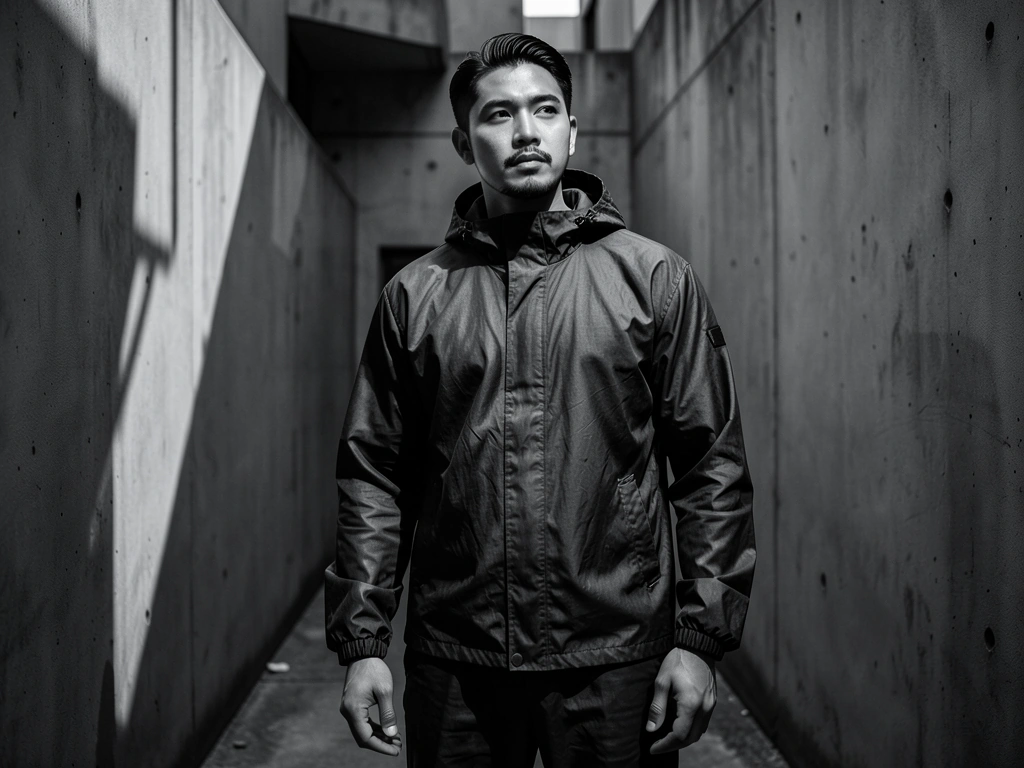 Urban rain wear style